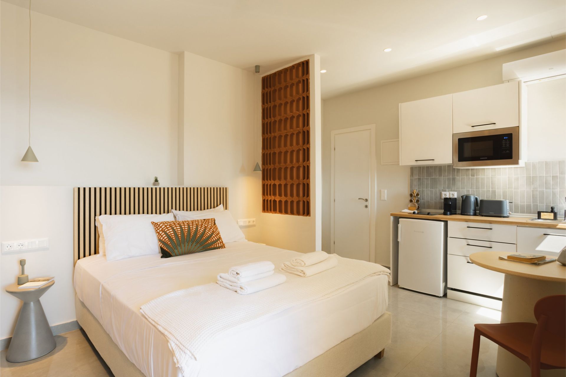 Signature Renovated Triple Studio Apartment with Balcony & Sea View